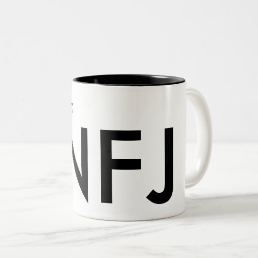 Ich bin ein INFJ - Persönlichkeitstyp Zweifarbige Tasse (VorderseiteRechts)