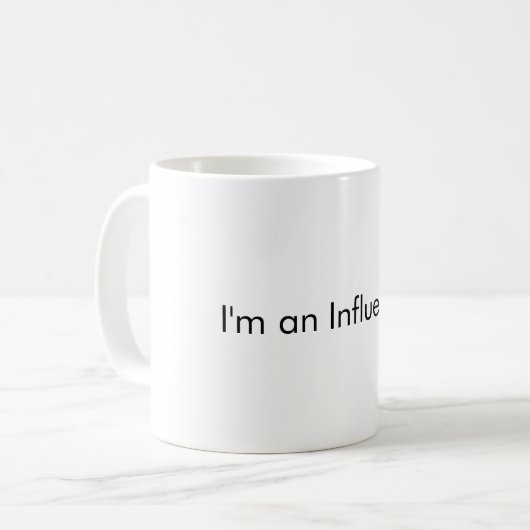 "Ich bin ein Influencer" Kaffee-Tasse Kaffeetasse (Vorderseite Links)