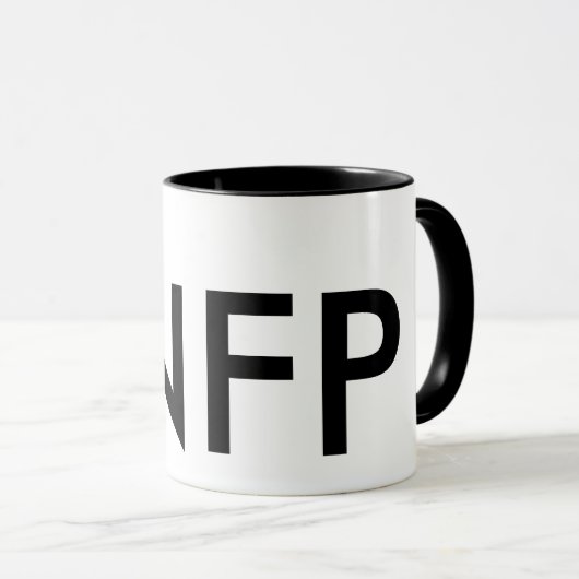 Ich bin ein INFP - Persönlichkeitstyp Tasse (VorderseiteRechts)
