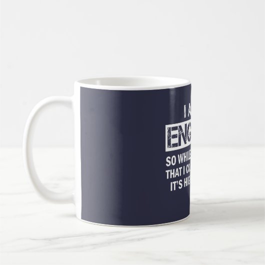 Ich bin ein Ingenieur Kaffeetasse (Links)