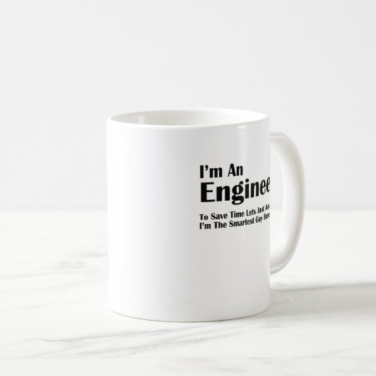 ich bin ein Ingenieur Kaffeetasse (VorderseiteRechts)