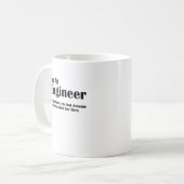 ich bin ein Ingenieur Kaffeetasse (Vorderseite Links)