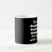 Ich bin ein Ingenieur lustiger Typo, der mit Mathe Kaffeetasse (Mittel)
