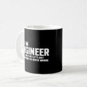 Ich bin ein Ingenieur-Zitat Kaffeetasse (Vorderseite Links)