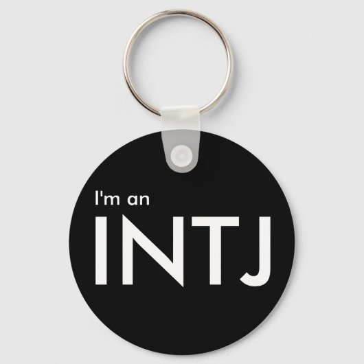 Ich bin ein INTJ - Persönlichkeitstyp Black Schlüs Schlüsselanhänger (Vorderseite)