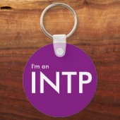 Ich bin ein INTP - Lila Schlüsselanhänger vom Typ (Vorderseite)