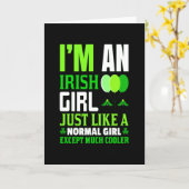 Ich bin ein irisches Mädchen, genau wie ein normal Karte (Gelbe Blume)