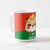 Ich bin ein irisches süßes Tier Kaffeetasse (Vorderseite Links)