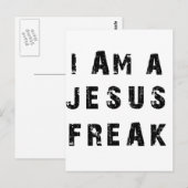 Ich bin ein Jesus Freak Postkarte (Vorne/Hinten)
