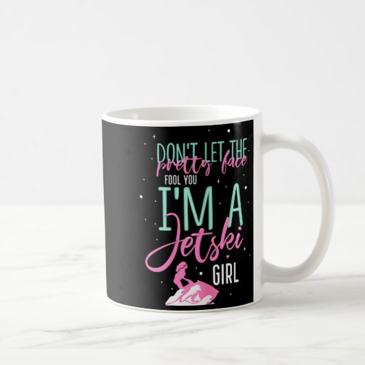 Ich bin ein Jet-Ski-Mädchen, lustiger Spruch, Renn Kaffeetasse (Rechts)