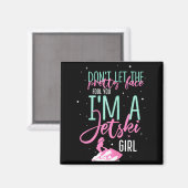Ich bin ein Jetski-Mädchen lustiger Spruch Rennen Magnet (Vorderseite/Rückseite)