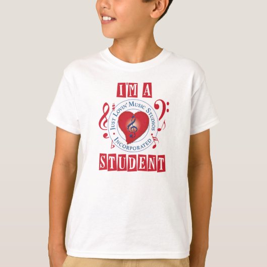 Ich bin ein JLMS Student grundlegendes Hanes T-Shirt (Vorderseite)