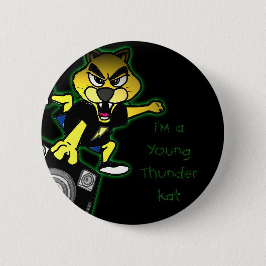Ich bin ein junges Thunderkat Button (Vorderseite)