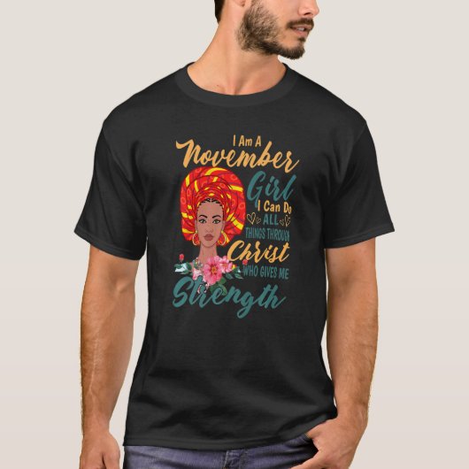 Ich bin ein Jungfrau Christi im November, der ich T-Shirt (Vorderseite)