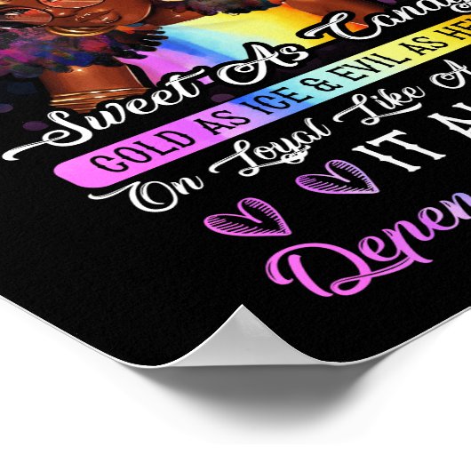 Ich bin ein Jungfrau süß, wie Bonbons es alles abh Poster (Ecke)