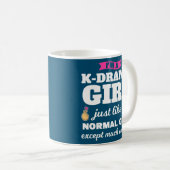 Ich bin ein k drama girl k Pop Merchandise Kaffeetasse (VorderseiteRechts)