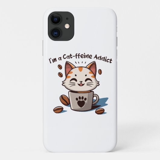 Ich bin ein Kaffe-in-süchtiger Case-Mate iPhone Hülle (Rückseite)