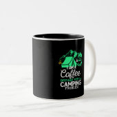 Ich bin ein Kaffeetrinker mit Camping Problem Desi Zweifarbige Tasse (VorderseiteRechts)