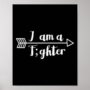 Ich bin ein kämpfender Semicolon Mental Health Awa Poster
