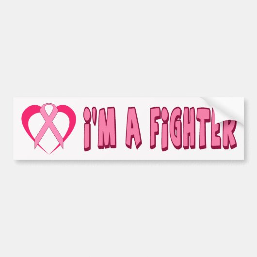 Ich bin EIN KÄMPFER Autoaufkleber (Vorne)
