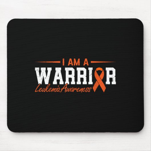 Ich bin ein Kämpfer Leukämie-Bewusstsein Kämpfer Ü Mousepad (Vorne)