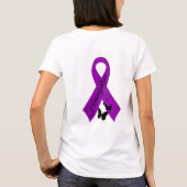 Ich bin ein Kämpferfibromyalgia-T-Shirt T-Shirt (Rückseite)
