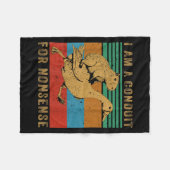 Ich bin ein Kanal für Unsinn Capybara Gans Fleecedecke (Vorderseite (Horizontal))