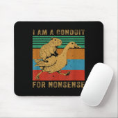 Ich bin ein Kanal für Unsinn Capybara Gans Mousepad (Mit Mouse)