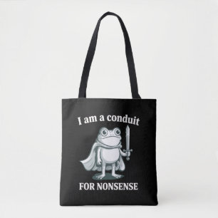 Ich bin ein Kanal für Unsinn Lustiger Frosch Sarka Tasche
