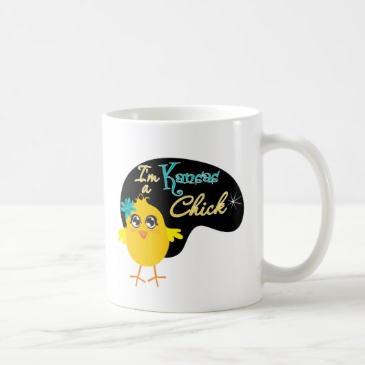 Ich bin ein Kansas-Küken Kaffeetasse (Rechts)