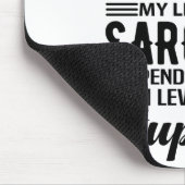 Ich bin ein Karate-Lehrer T-Shirt Mousepad (Ecke)