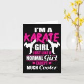 Ich bin ein Karate-Mädchen wie ein Mädchen, aber C Karte (Gelbe Blume)