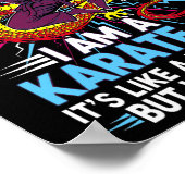 Ich bin ein Karate-Mädchen Zitat für Mädchen 3 Poster (Ecke)