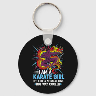 Ich bin ein Karate-Mädchen Zitat für Mädchen 3 Schlüsselanhänger