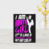 Ich bin ein Karate-Mädchen Zitat für Mädchen Comfo Karte (Gelbe Blume)