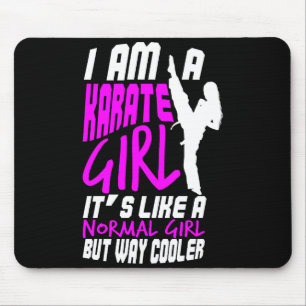 Ich bin ein Karate-Mädchen Zitat für Mädchen Comfo Mousepad