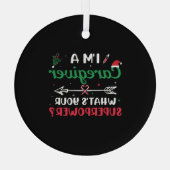 Ich bin ein Karriereberater Was ist deine Supermac Ornament Aus Glas (Rückseite)