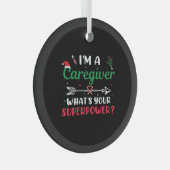 Ich bin ein Karriereberater Was ist deine Supermac Ornament Aus Glas (Vorderseite Rechts)