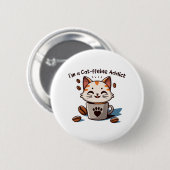 Ich bin ein Katzen-Liebling Button (Vorne & Hinten)