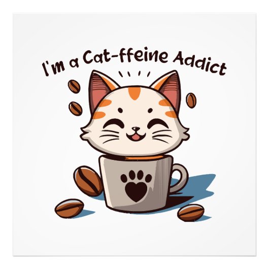 Ich bin ein Katzen-Liebling Fotodruck (Vorne)