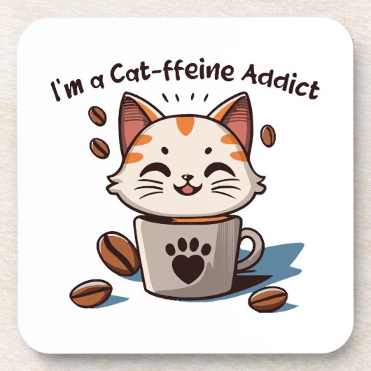 Ich bin ein Katzen-Liebling Getränkeuntersetzer (Vorderseite)