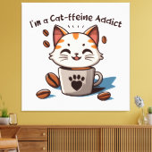 Ich bin ein Katzen-Liebling Leinwanddruck (Insitu (Wohnzimmer))