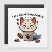 Ich bin ein Katzen-Liebling Magnetkarte (Vorne/Hinten)