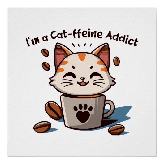 Ich bin ein Katzen-Liebling Poster (Vorderseite)