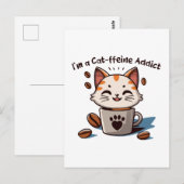 Ich bin ein Katzen-Liebling Postkarte (Vorne/Hinten)
