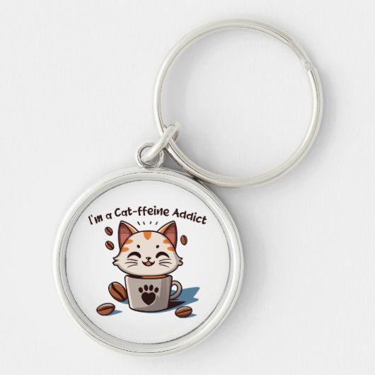 Ich bin ein Katzen-Liebling Schlüsselanhänger (Vorne)