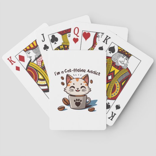 Ich bin ein Katzen-Liebling Spielkarten (Rückseite)