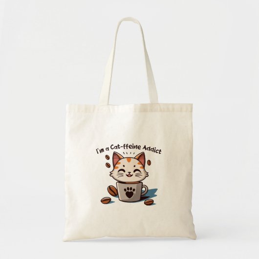 Ich bin ein Katzen-Liebling Tragetasche (Vorne)