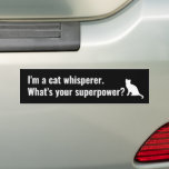 Ich bin ein Katzenflüster Was ist dein Supermacht- Autoaufkleber<br><div class="desc">Spaß Autoaufkleber - eine Erklärung abgeben!</div>