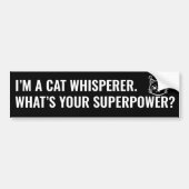 Ich bin ein Katzenflüsterer Was ist dein Superheld Autoaufkleber (Vorne)